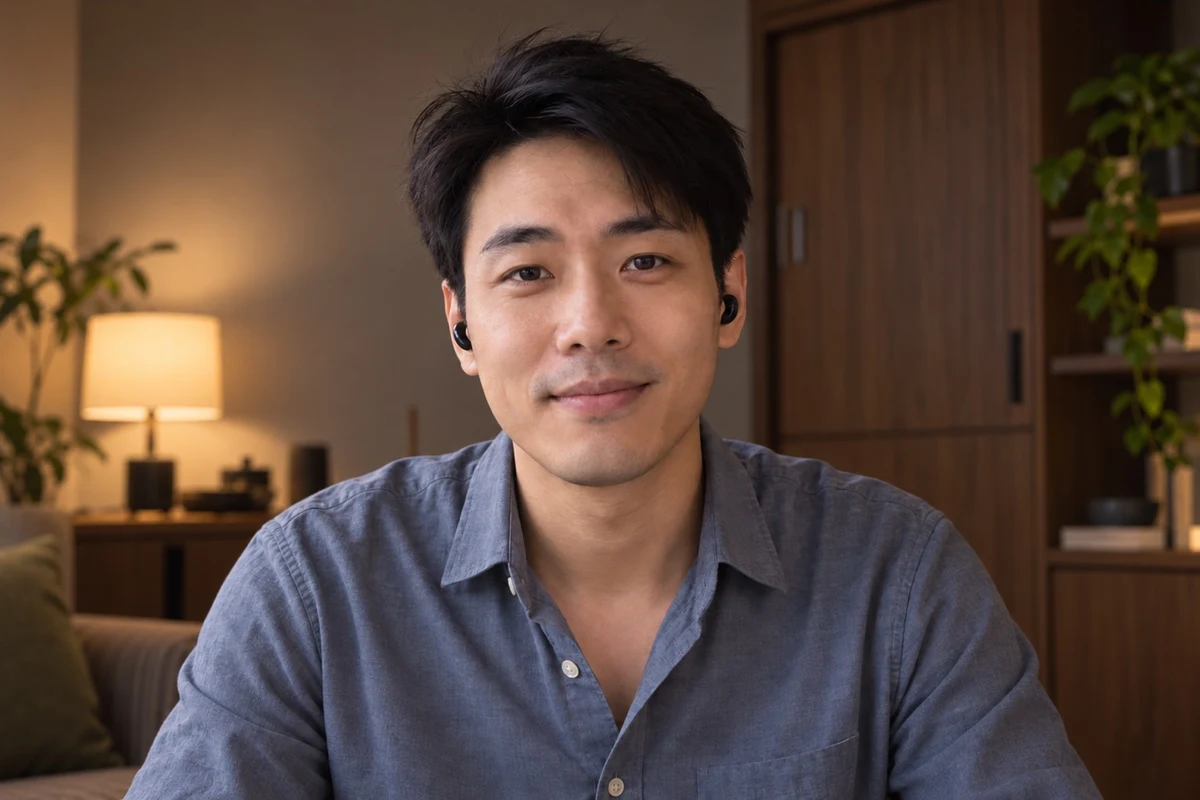 Yang, a panellist, on a video call